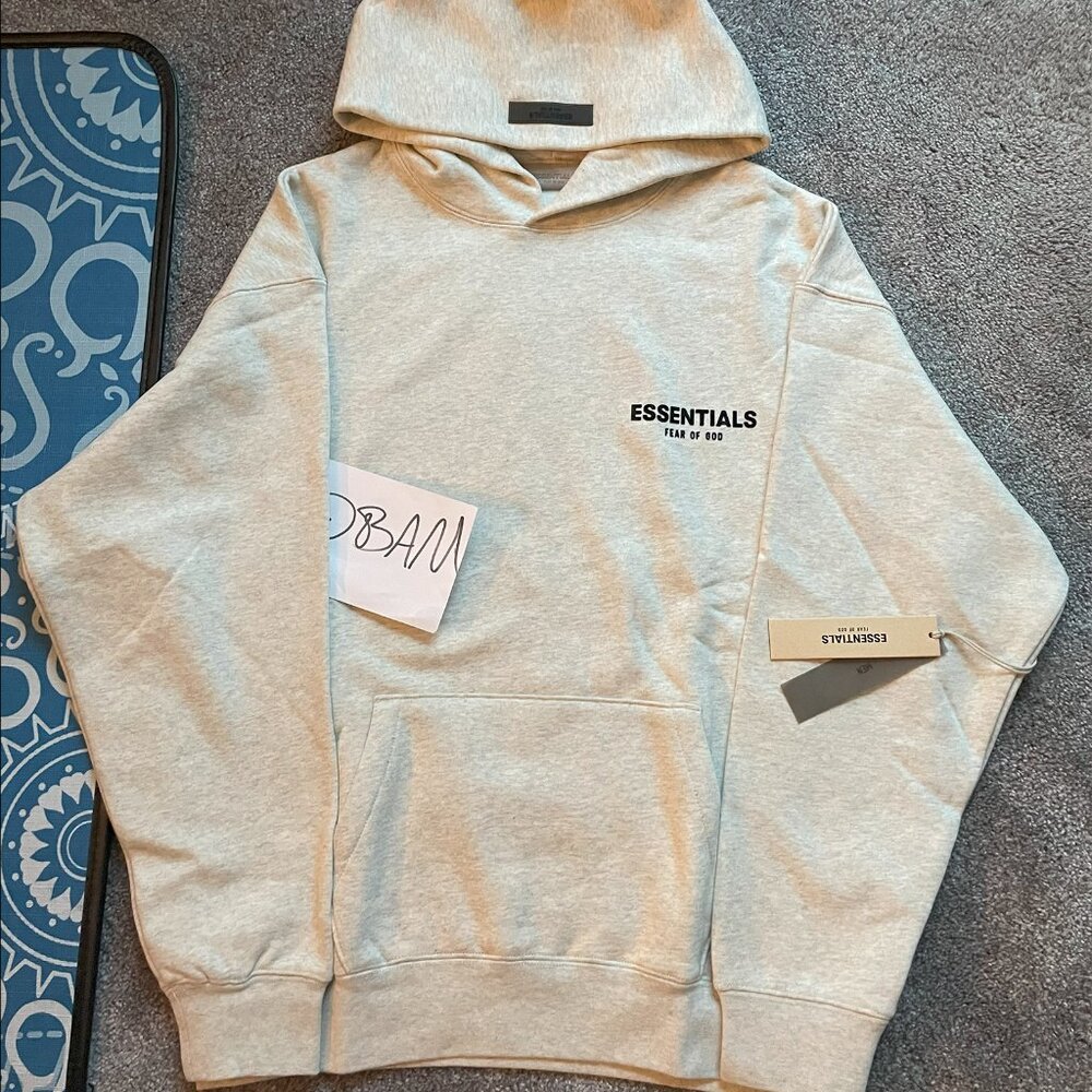 FOG - Fear of God Essentials Light Oatmeal Hoodie - (READ DESCRIPTION)